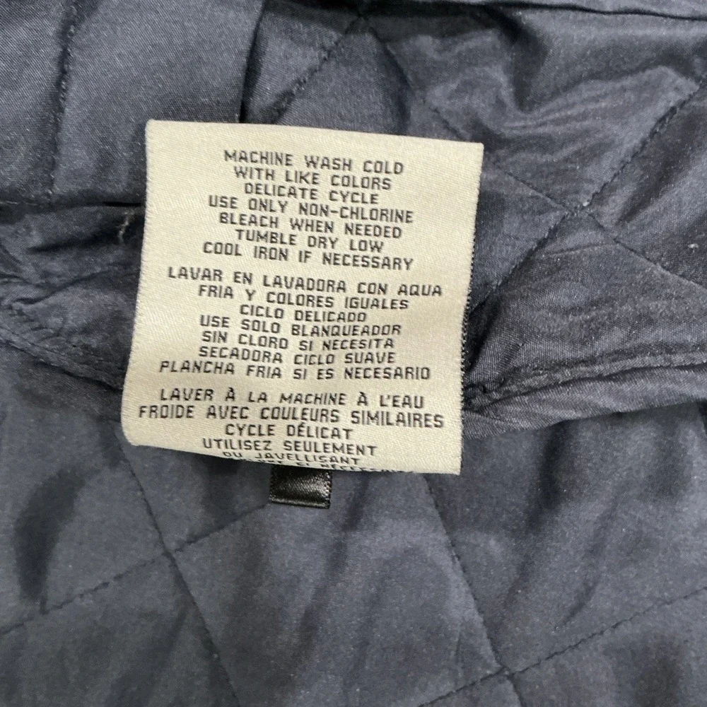 Levi's Men's Diamond Quilted Canvas Jacket, Blue, Large, Zip & Snap, Work, Farm